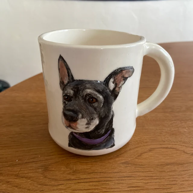 Carved Pet Portrait Mug | Personalized Custom Pet Portrait Gift