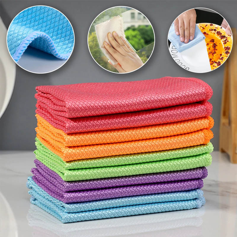 Streak-Free Miracle Cleaning Cloths-Reusable