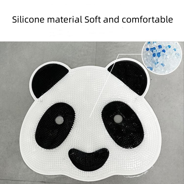 Lazy Silicone Panda Massage Cushion Brush