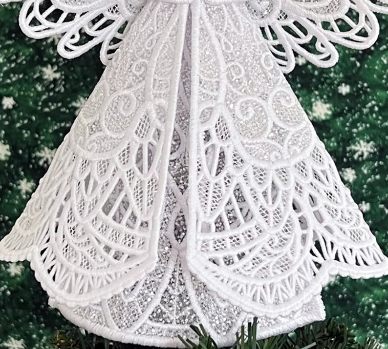 Sparkling Lace Angel Tree Topper