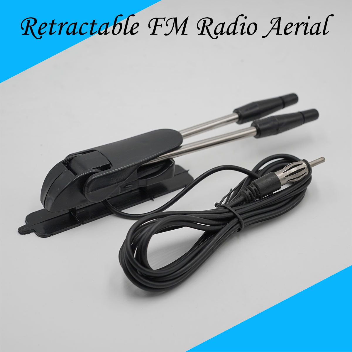 CARAVAN/MOTORHOMEOUTDOORS COMPACT RETRACTABLE FM RADIO AERIAL WITH 2.5M LINE