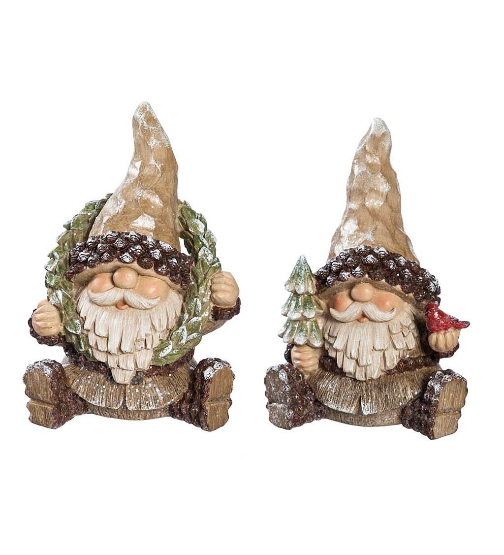 Woodland Holiday Gnomes, Set of 2