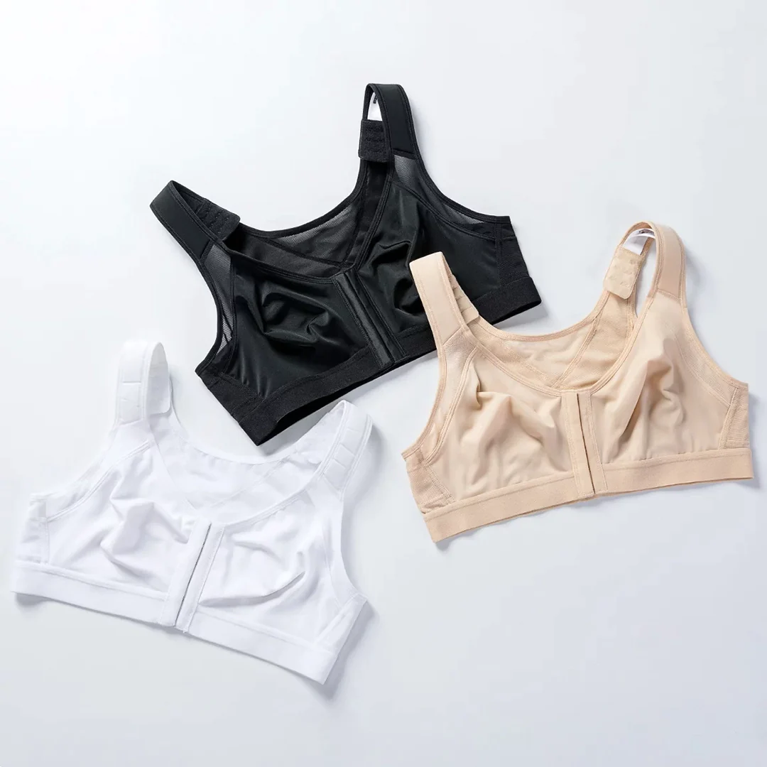 CURVEBRA – Last day 70% OFF – Front Closure Posture Wireless X-Shaped Back Support Full Coverage Bra