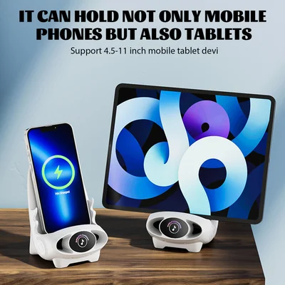 Mini chair wireless fast charger multifunctional phone holder