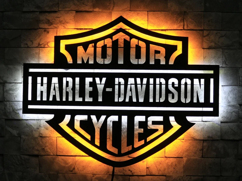 Personalized Motorcycle Neon LED Wall Art