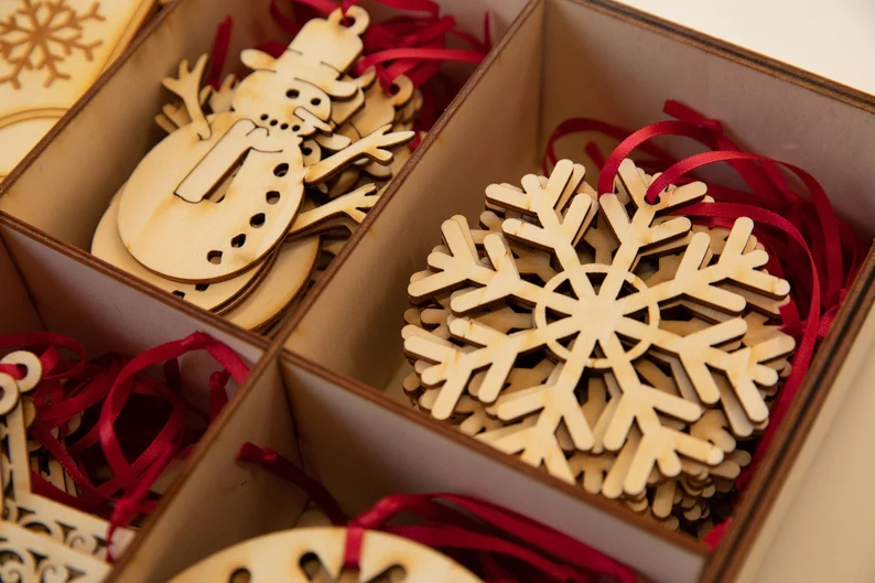 Wooden Christmas decorations
