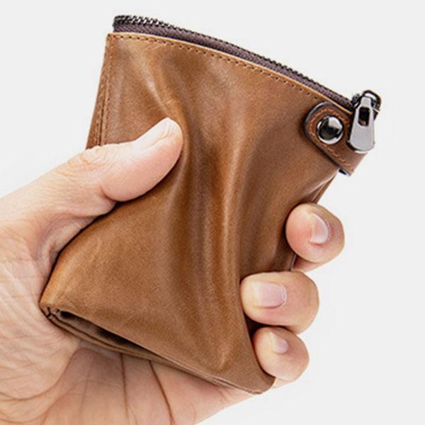 RFID Anti-Theft Multi-Card Leather Wallet