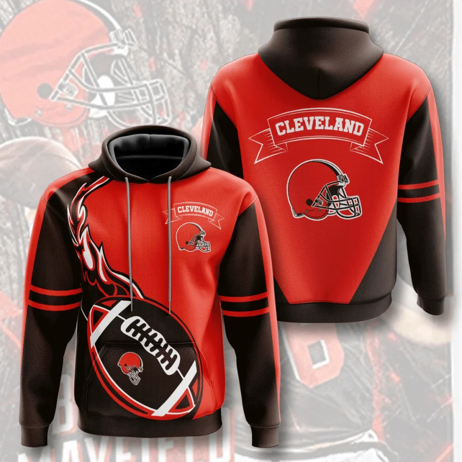 CLEVELAND BROWNS 3D HOODIE CCBB006