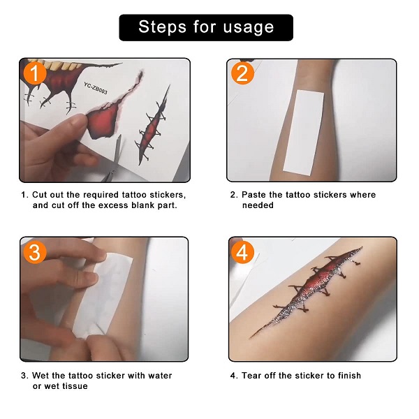 Last Day 45% OFF🔥 2023 New Halloween Prank Makeup  Tattoo