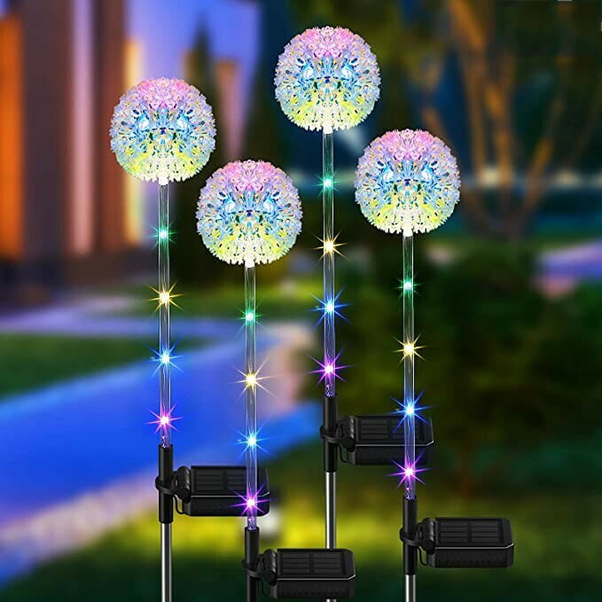 🔥Last Day Promotions - 50% OFF🔥Outdoor Solar Dandelion Garden Stake Lights With 6 LED ( BUY 1 GET 1 FREE )