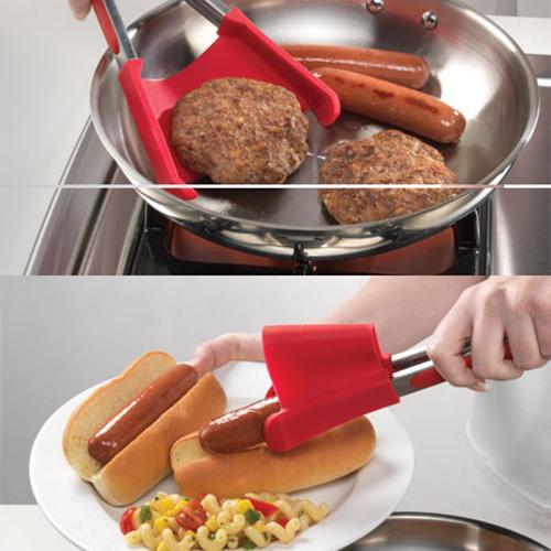 2 IN 1 KITCHEN SPATULA & TONG
