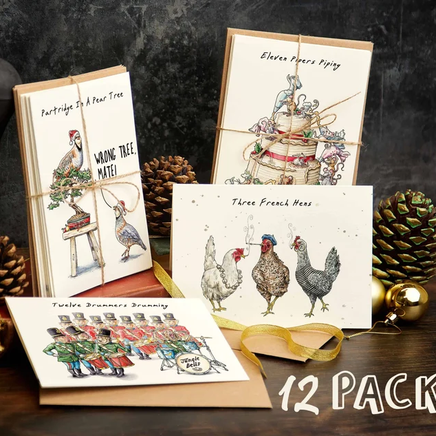 🎄Twelve Days Of Christmas Card Set(12pcs)