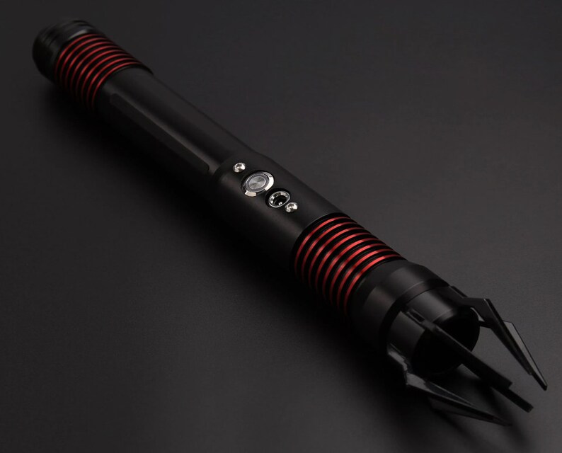 Lightsaber E, Saberforge, Lightsaber hilt with blade, Smoothswing hilt, Removable PC blade, RGB 12 color, with USB charging cable, 6 set sound