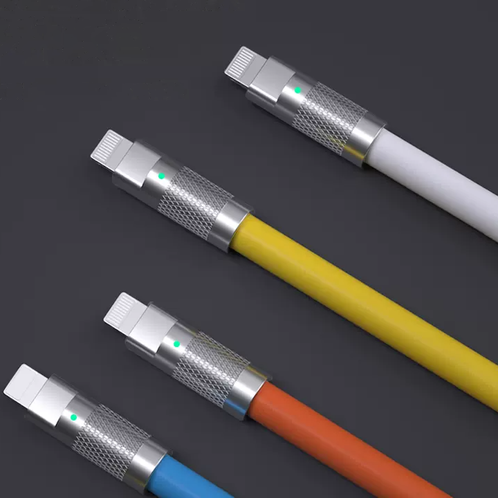 120W Super Fast Charge Liquid Silicone Cable | Micro USB, Type-C, Lightning Stable Transfer Cable