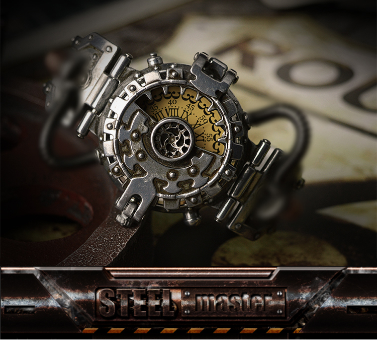 Steampunk Mechanical Gear Watch
