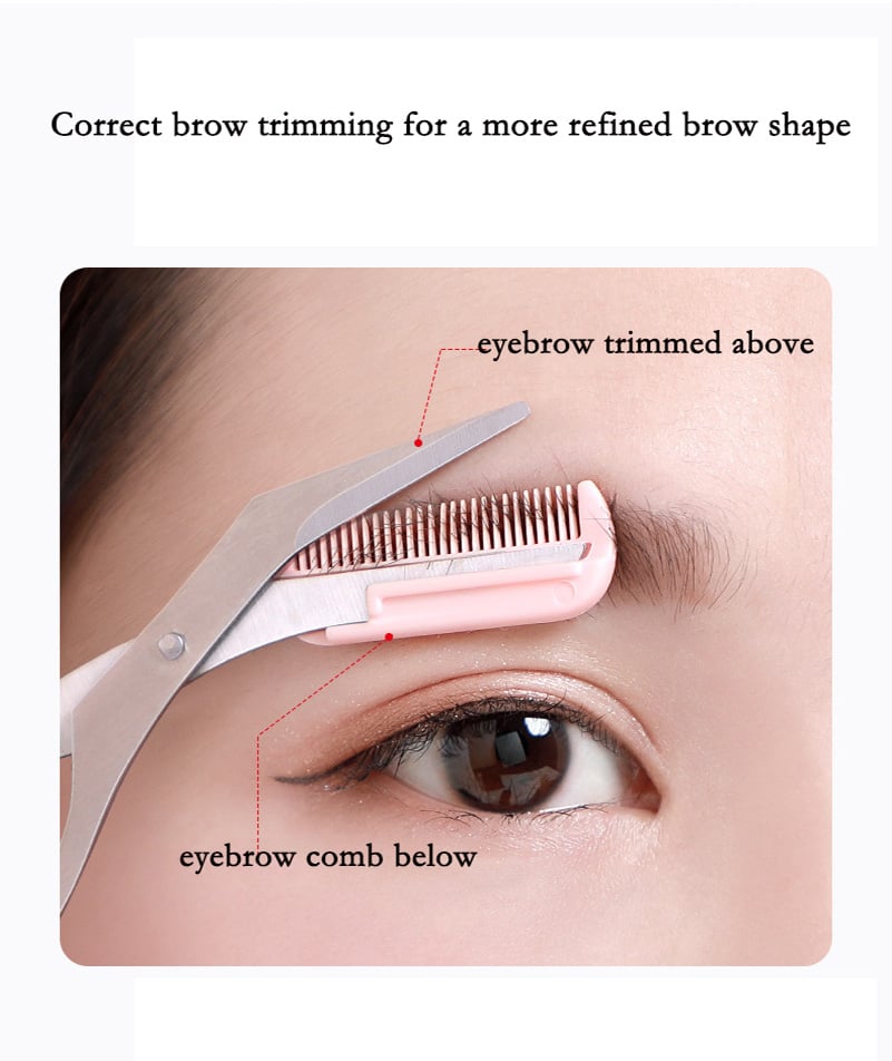 Eyebrow Trimmer Set🌙Eyebrow Scissors With Comb✂️(Each $7.3)