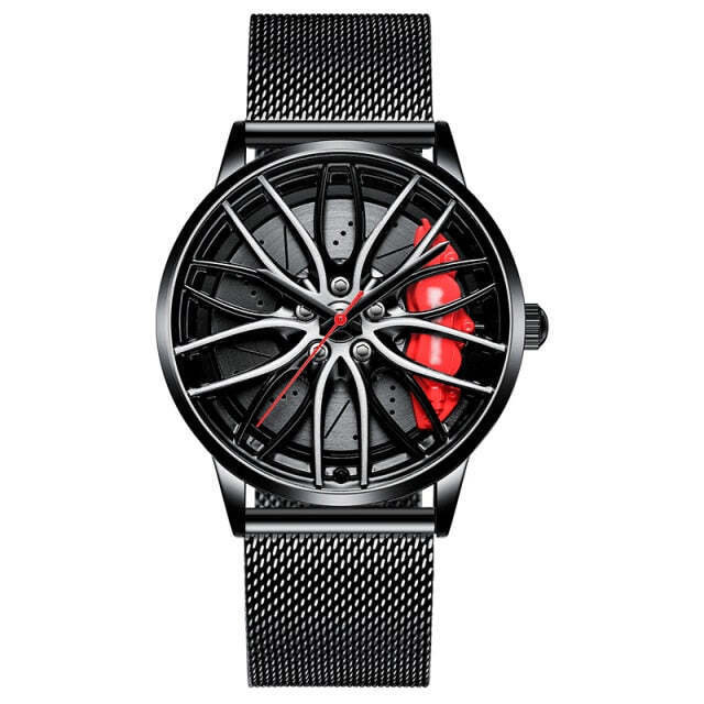 Waterproof Sport Rim Hub Wheel Wristwatch