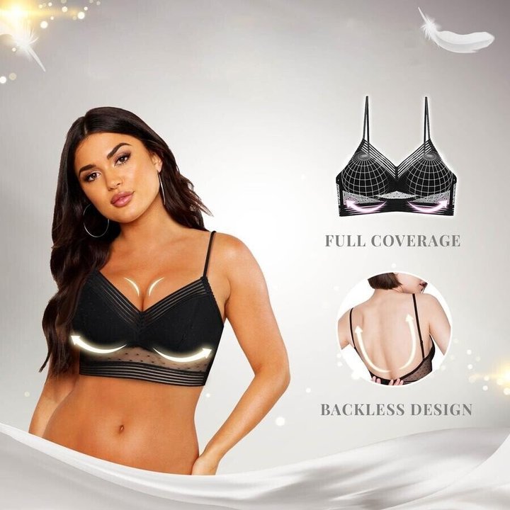 Big Sale 50% OFF🥰Low Back Wireless Lifting Lace Bra💕BUY 2 FREE SHIPPING