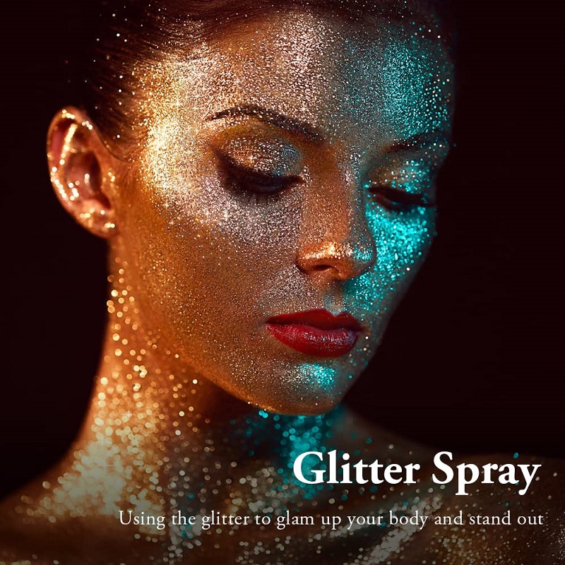 (BUY 2 GET 15% OFF🔥 ) Shiny Body Glitter Spray  Highlighter Loose Powder Spray