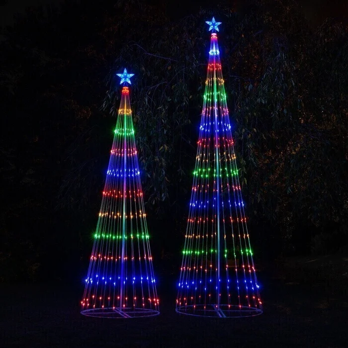 🎄CHRISTMAS BIG SALE - 16.4FT MULTICOLOR LED ANIMATED OUTDOOR CHRISTMAS TREE LIGHTSHOW（Christmas tree free）