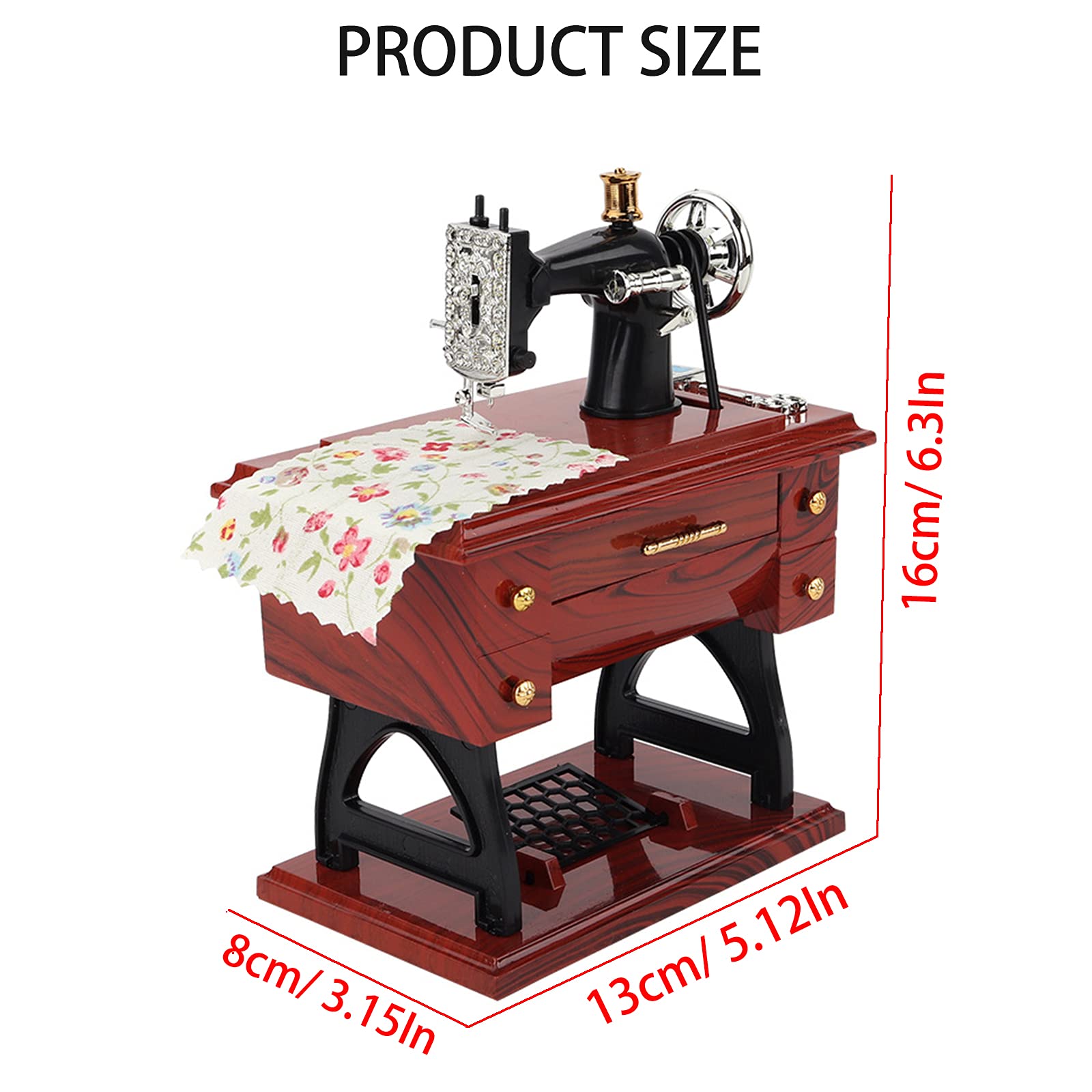 [Pre-Christmas-Sale Save 50% off] Premium Wood Sewing Machine Music Box