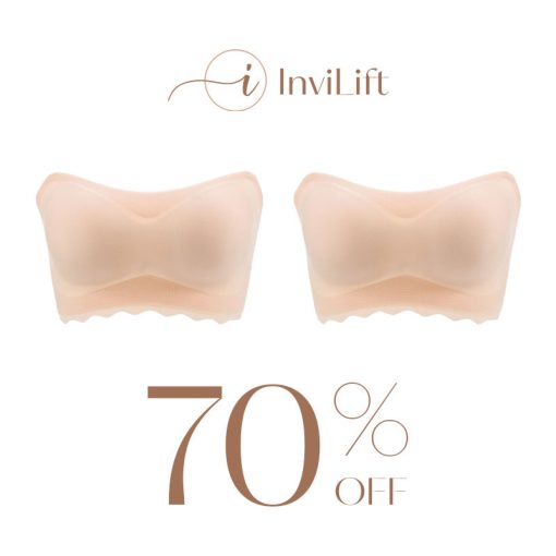 Plus size Sexy Strapless Invisible Push Up Bra