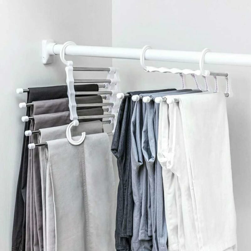 5-in-1 Space Saving Hanger ( Packing includes 2 pcs )