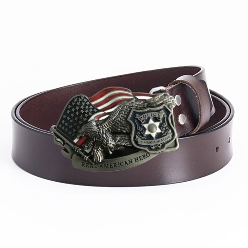 Handmade American Hero Cowhide Leather Belt