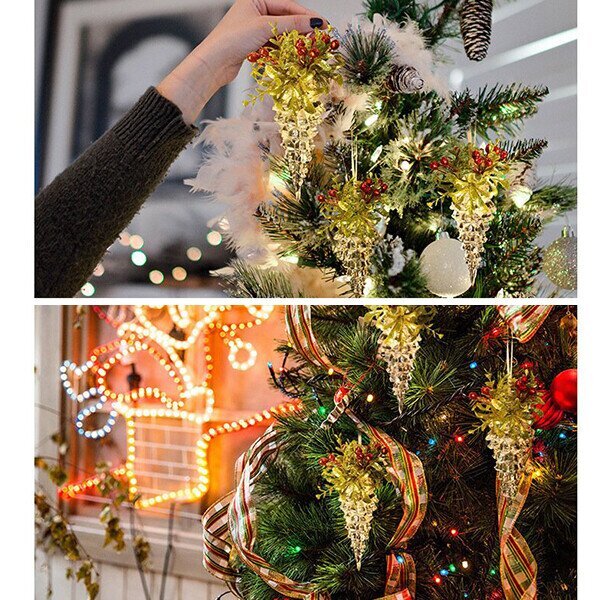 🔥CHRISTMAS HOT SALE🎄White Christmas Tree Branch Decoration Pendant