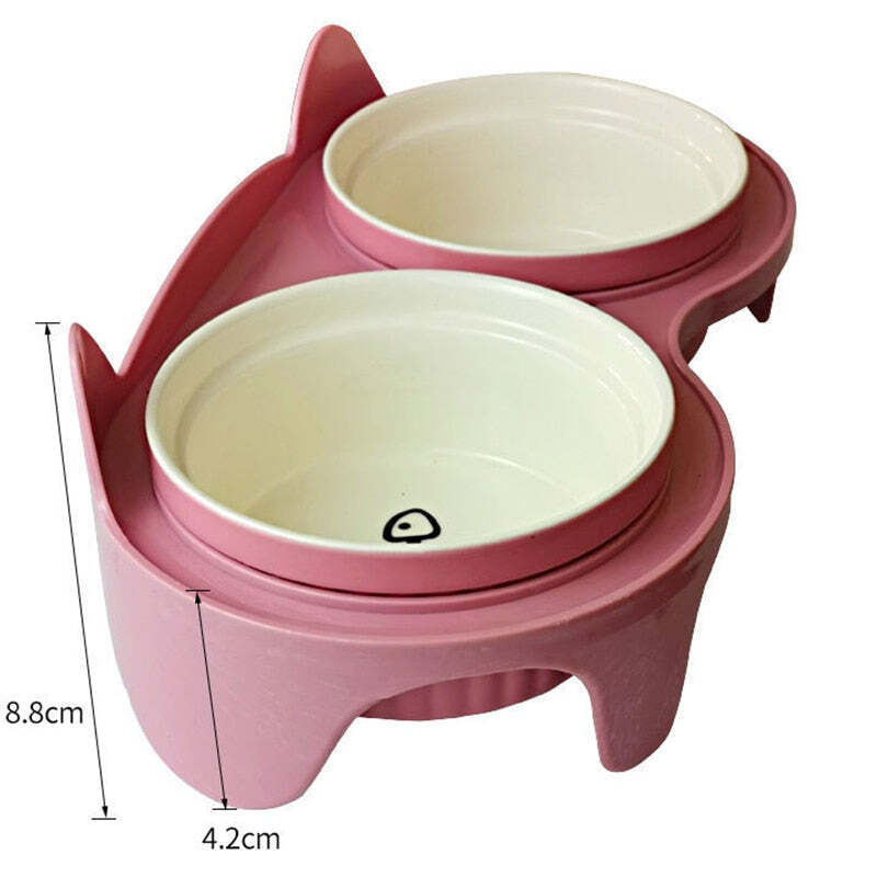 Ceramic No Spill Cat & Dog Bowl