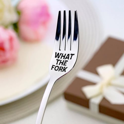 (🔥Last Day Promotion- SAVE 50% OFF) - 💝Engraved Fork (With Gift Box)💝BUY 4 GET EXTRA 20%OFF & FREE SHIPPING NOW!!!