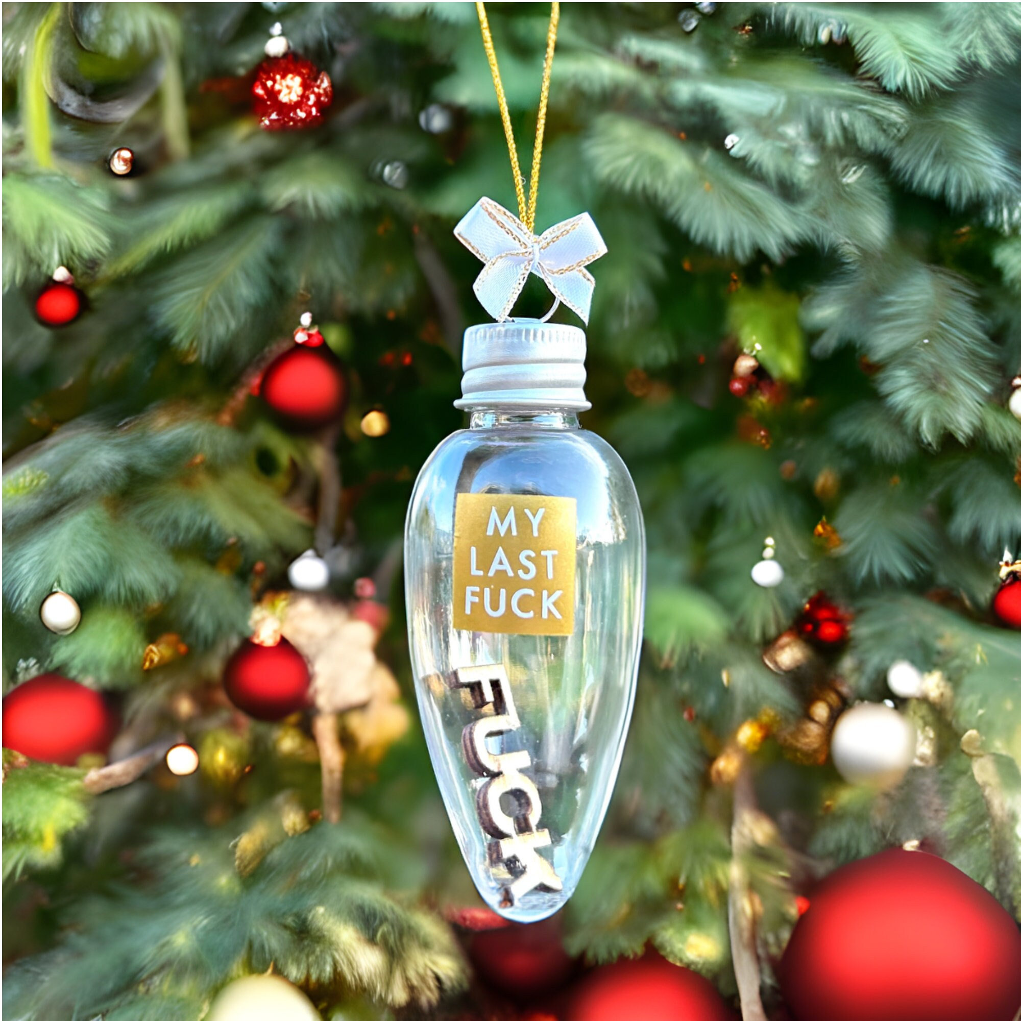 Light Bulb Christmas Ornament Gericed