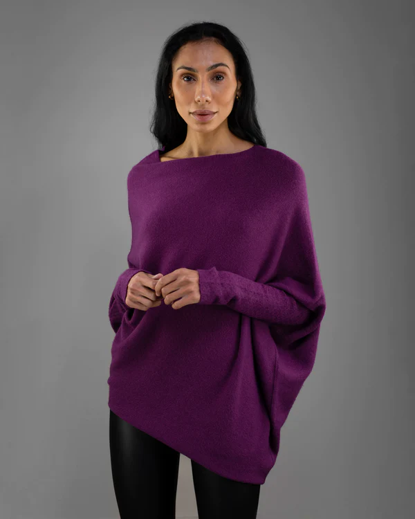 JAKI Asymmetric Draped Jumper (Buy 2 Free Shipping)