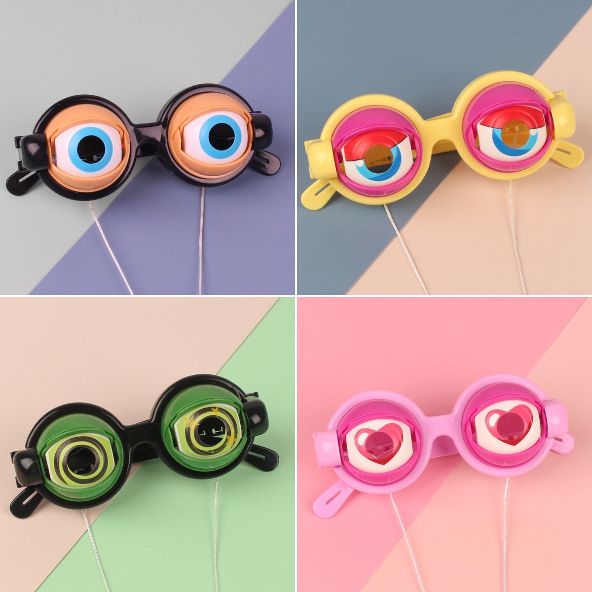 Crazy Eyes Funny Party Glasses