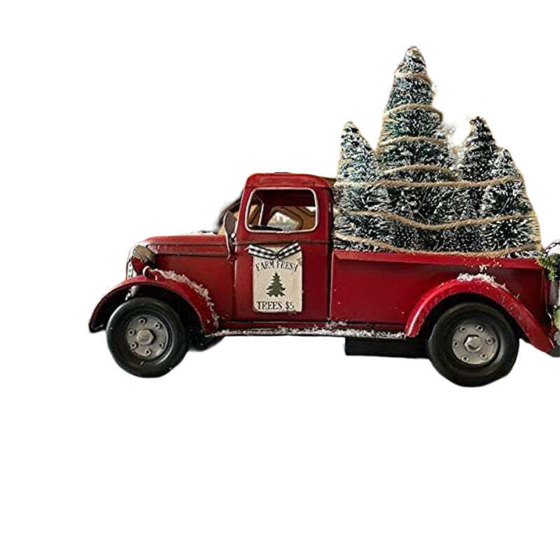 Red farm Truck Christmas Centerpiece