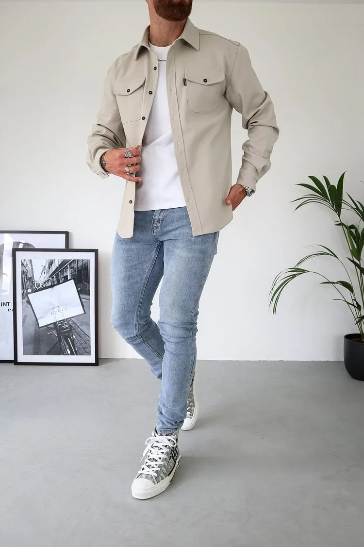 BUTTON DOWN SHIRT JACKET (BUY 2 FREE SHIPPING)
