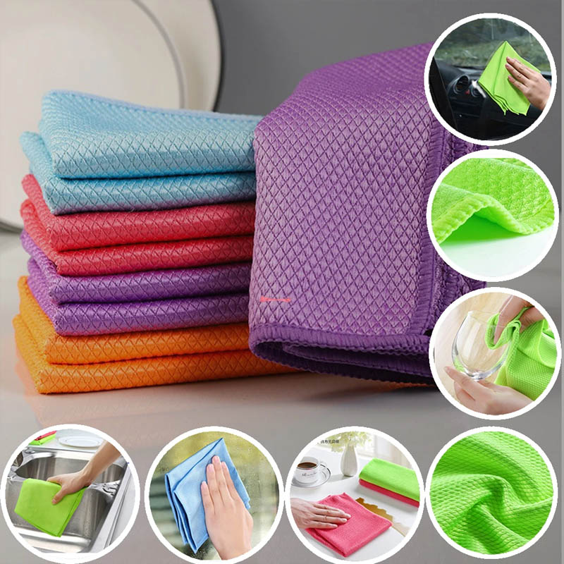 Streak-Free Miracle Cleaning Cloths-Reusable