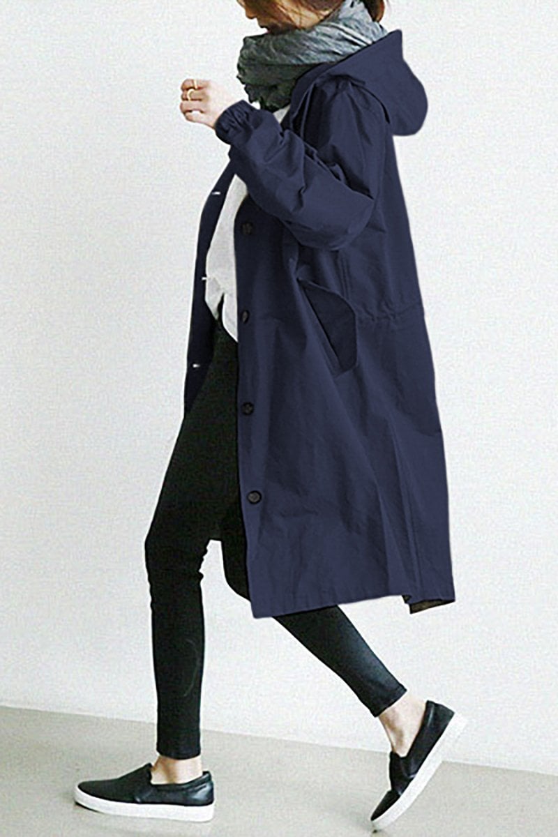 🔥 Last Day 70%OFF🔥 Hooded Trench Coat