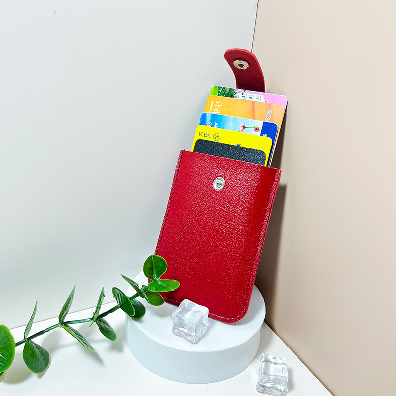 Minimalist Credit Card Holder Wallet with Pull Tabs
