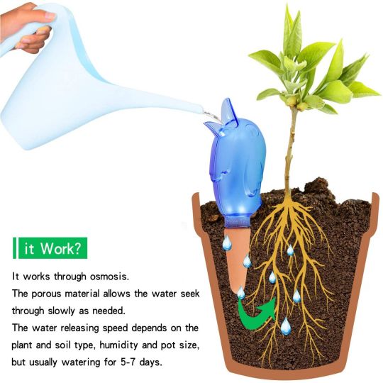 (🔥Last Day Promotion-SAVE 50% OFF) Self Watering Spike Planter Drip Watering Bird (Set Of 4 Pcs)-BUY 2 SETS FREE SHIPPING