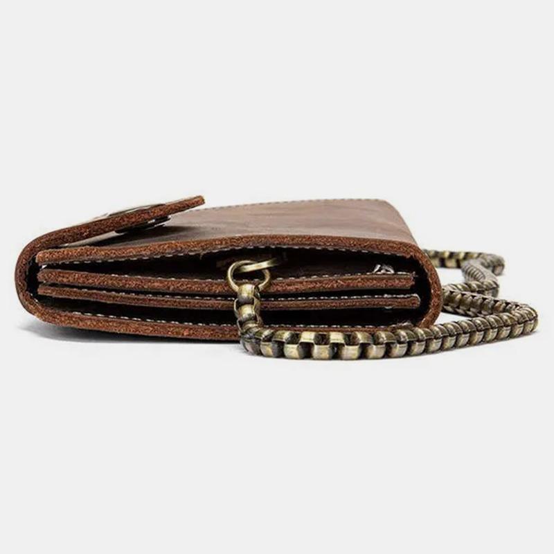 Genuine Leather Multi-function Plain Wallet Card Holder