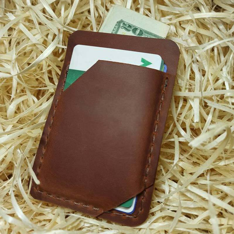 Leather Airtag Wallet Purse Personalized Mens Money Wallet Card Holder