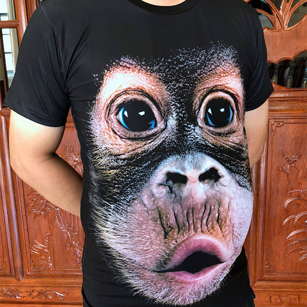 Men's 3D Funny Monkey T-Shirt