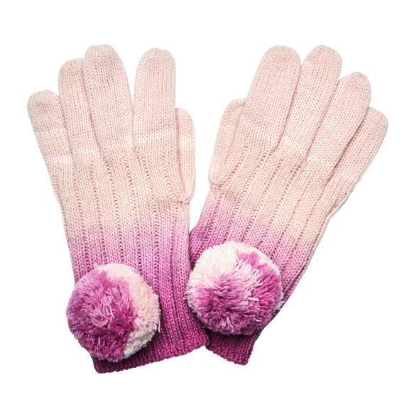 ombre dye knit glove with pom (KNG3516)