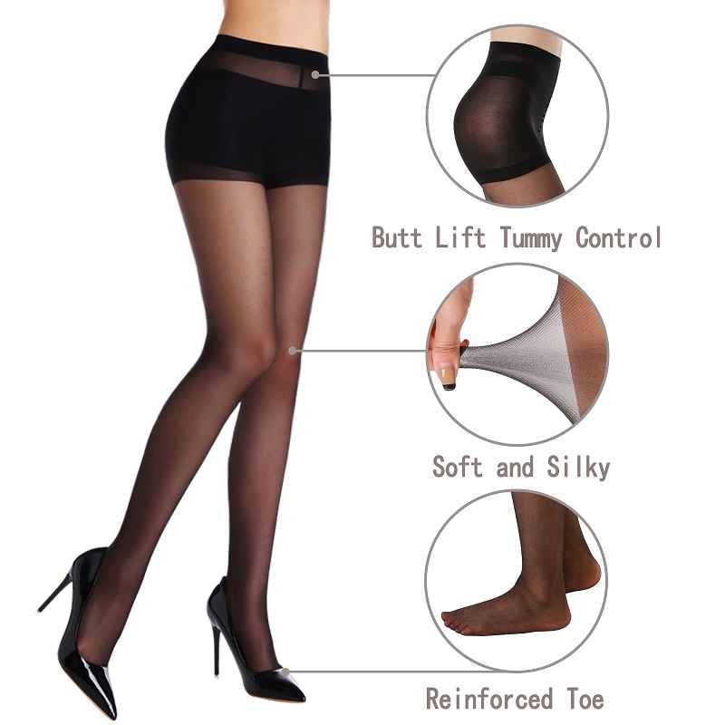 High Elasticity& Anti-scratch Sheer Pantyhose