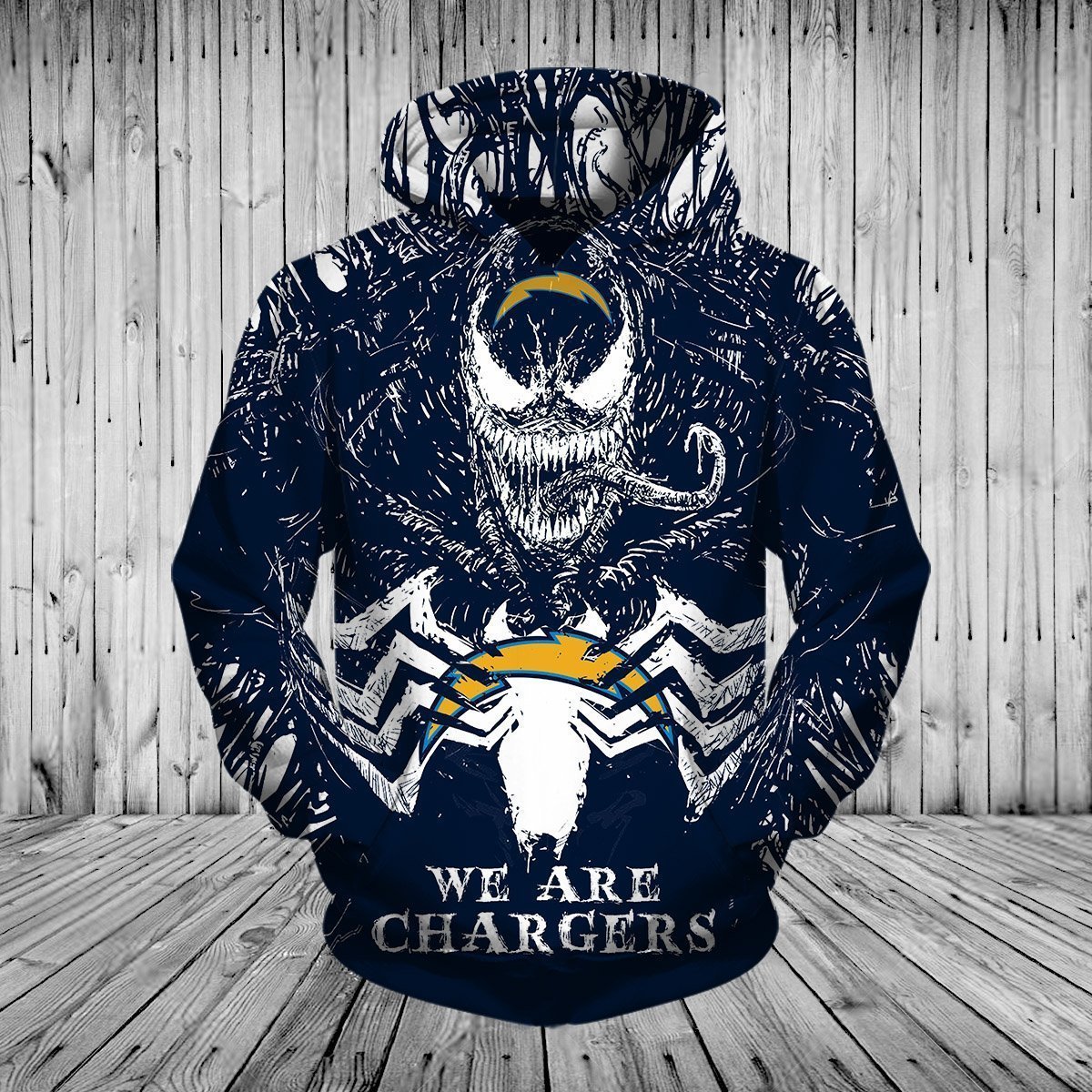CHARGERS  3D HOODIE VN