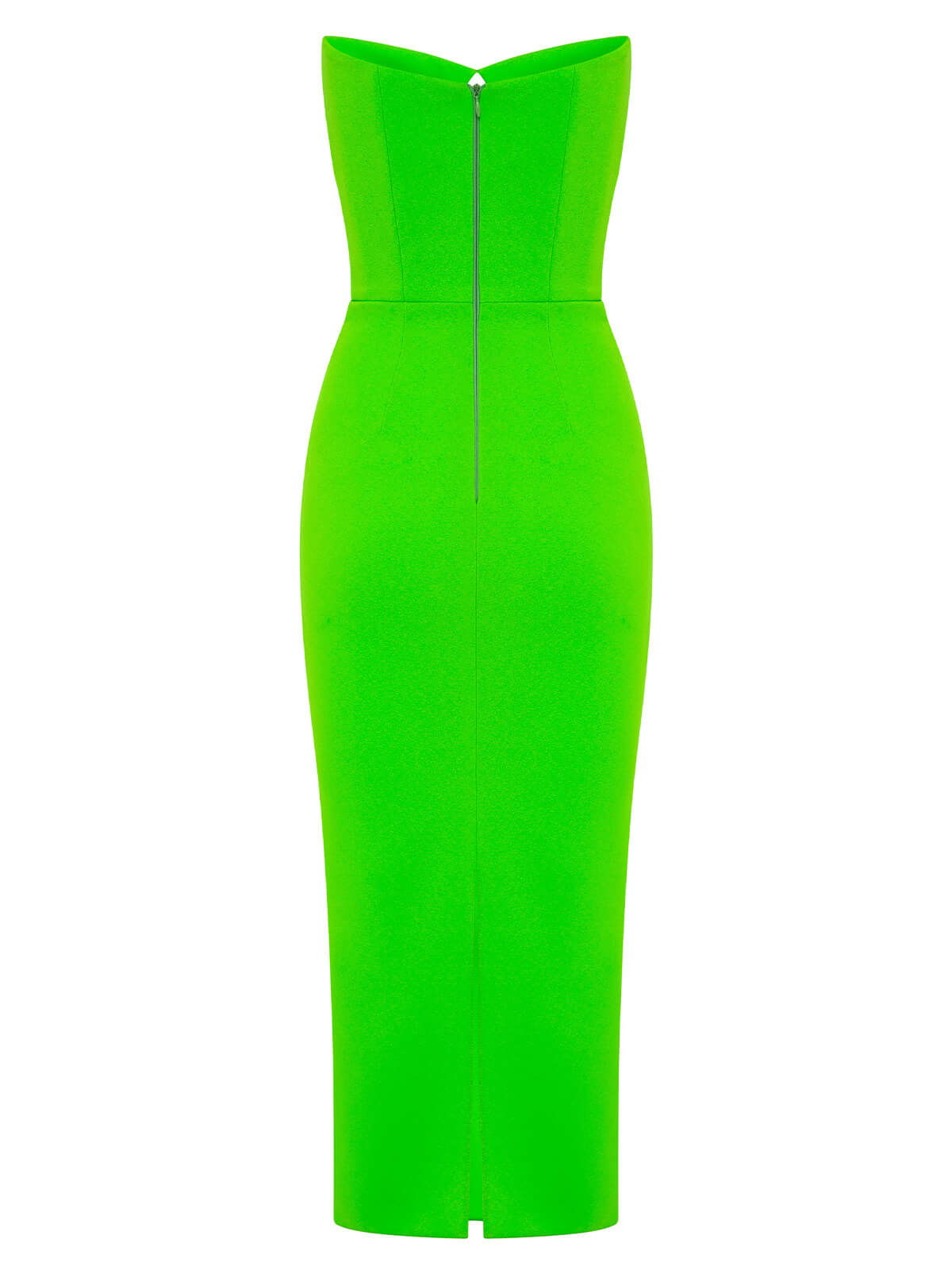 Uma Strapless Cutout Bandage Dress In Green