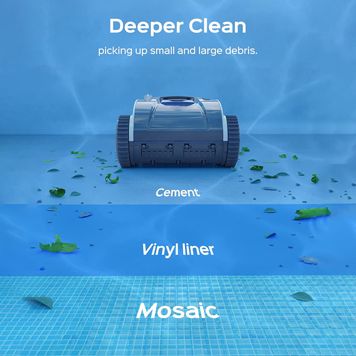 Cordless Robotic Pool Cleaner - with Quick Charger
