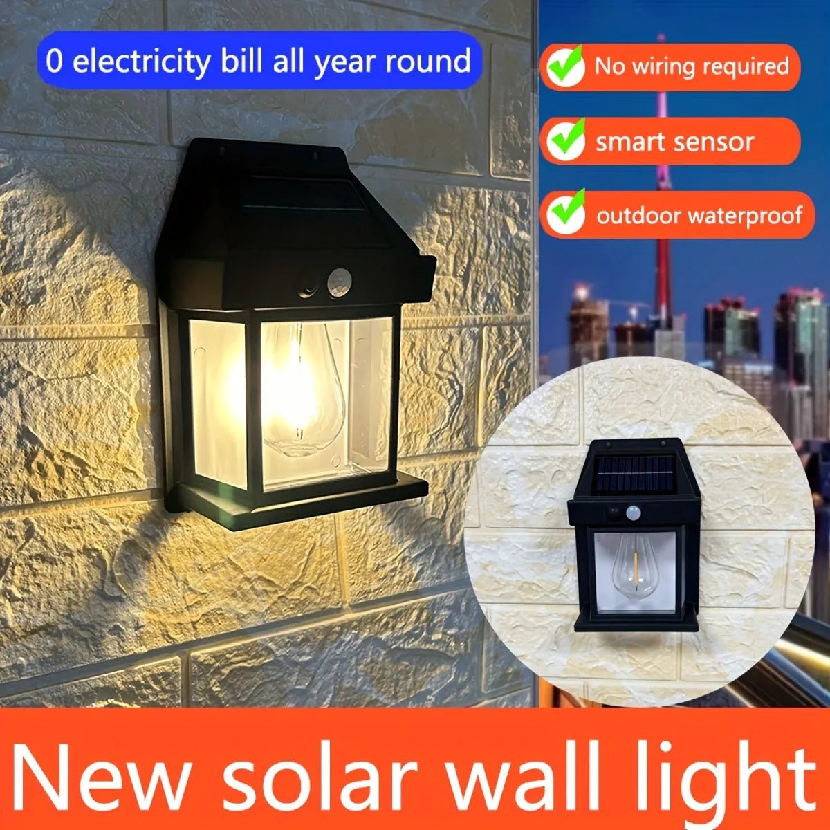 2023 New Outdoor Solar Power Lamp (BUY MORE SAVE MORE)