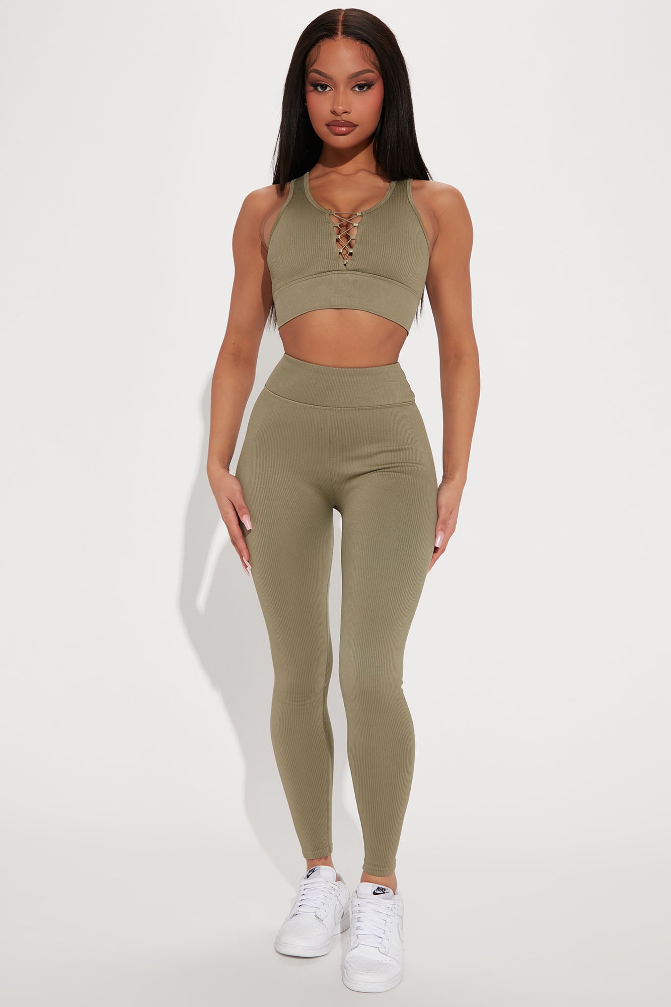Get Up And Go Seamless Top - Olive